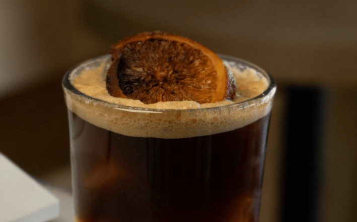 A pineapple espresso at Momentum Coffee Lab.